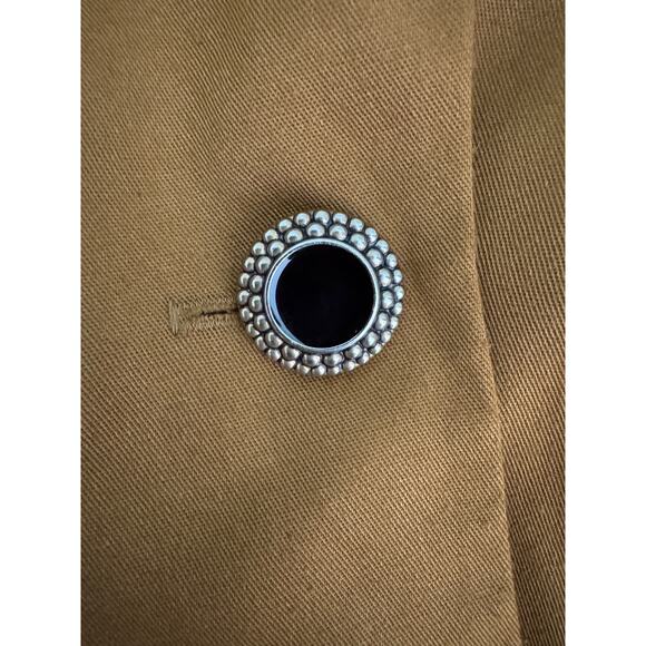 Vintage Stephanie Queller lioness blazer jacket size 14 large tan black gold - Picture 6 of 9